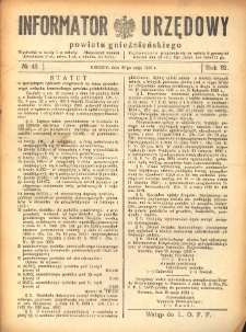 Informator Urzędowy Powiatu Gnieźnieńskiego 1933.05.27 R.82 Nr43