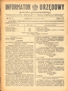Informator Urzędowy Powiatu Gnieźnieńskiego 1933.06.17 R.82 Nr50