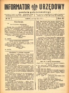 Informator Urzędowy Powiatu Gnieźnieńskiego 1933.07.05 R.82 Nr55