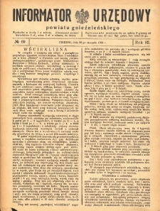 Informator Urzędowy Powiatu Gnieźnieńskiego 1933.08.26 R.82 Nr69