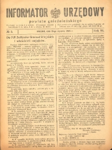 Informator Urzędowy Powiatu Gnieźnieńskiego 1935.01.19 R.84 Nr5
