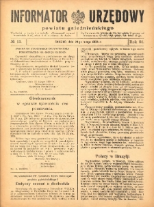 Informator Urzędowy Powiatu Gnieźnieńskiego 1935.02.23 R.84 Nr13