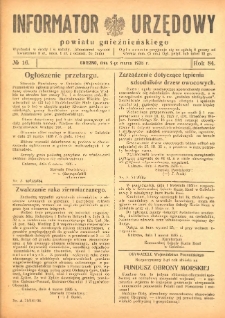 Informator Urzędowy Powiatu Gnieźnieńskiego 1935.03.09 R.84 Nr16