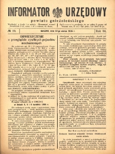Informator Urzędowy Powiatu Gnieźnieńskiego 1935.03.23 R.84 Nr19
