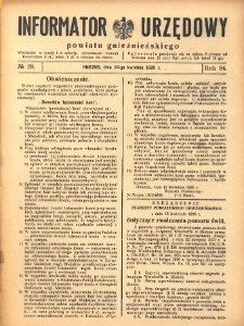 Informator Urzędowy Powiatu Gnieźnieńskiego 1935.04.24 R.84 Nr28