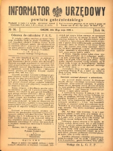 Informator Urzędowy Powiatu Gnieźnieńskiego 1935.05.25 R.84 Nr36