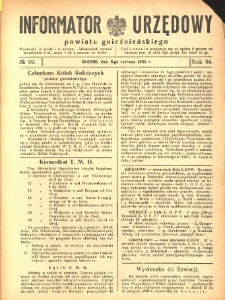 Informator Urzędowy Powiatu Gnieźnieńskiego 1935.06.08 R.84 Nr39