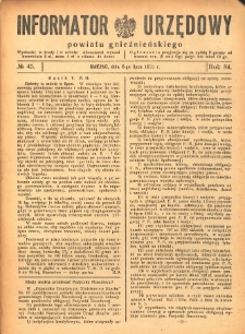 Informator Urzędowy Powiatu Gnieźnieńskiego 1935.07.06 R.84 Nr45