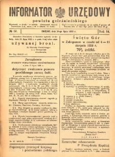 Informator Urzędowy Powiatu Gnieźnieńskiego 1935.07.24 R.84 Nr50