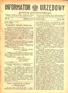 Informator Urzędowy Powiatu Gnieźnieńskiego 1935.09.21 R.84 Nr65