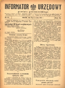 Informator Urzędowy Powiatu Gnieźnieńskiego 1935.09.25 R.84 Nr66