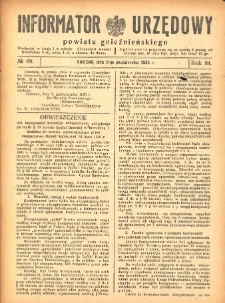 Informator Urzędowy Powiatu Gnieźnieńskiego 1935.10.09 R.84 Nr69