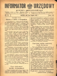Informator Urzędowy Powiatu Gnieźnieńskiego 1935.11.09 R.84 Nr76