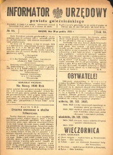 Informator Urzędowy Powiatu Gnieźnieńskiego 1935.12.28 R.84 Nr88