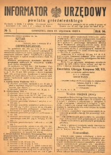 Informator Urzędowy Powiatu Gnieźnieńskiego 1937.01.13 R.86 Nr3
