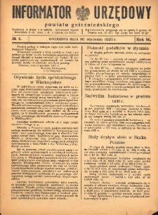 Informator Urzędowy Powiatu Gnieźnieńskiego 1937.01.16 R.86 Nr4