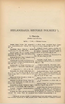 Bibljografja historji polskiej