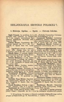 Bibljografja historji polskiej