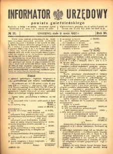 Informator Urzędowy Powiatu Gnieźnieńskiego 1937.05.08 R.86 Nr31
