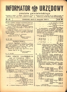 Informator Urzędowy Powiatu Gnieźnieńskiego 1937.08.04 R.86 Nr48