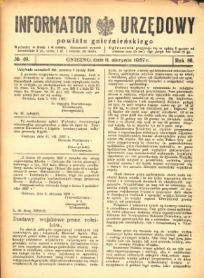 Informator Urzędowy Powiatu Gnieźnieńskiego 1937.08.11 R.86 Nr49