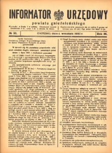 Informator Urzędowy Powiatu Gnieźnieńskiego 1937.09.04 R.86 Nr56