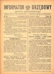 Informator Urzędowy Powiatu Gnieźnieńskiego 1937.09.25 R.86 Nr60