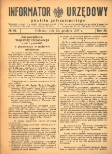 Informator Urzędowy Powiatu Gnieźnieńskiego 1937.12.22 R.86 Nr80