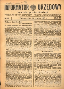 Informator Urzędowy Powiatu Gnieźnieńskiego 1937.12.29 R.86 Nr82