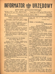 Informator Urzędowy Powiatu Gnieźnieńskiego 1938.03.02 R.87 Nr17