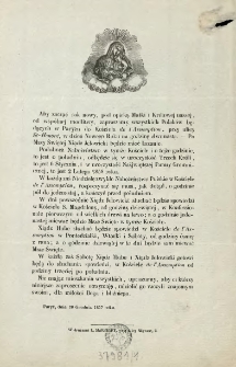 [Zaproszenie Inc.:] " Aby zacząć rok nowy, pod opieką Matki i Kr&oacute;lowej naszej ..."