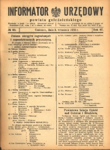 Informator Urzędowy Powiatu Gnieźnieńskiego 1938.09.03 R.87 Nr60