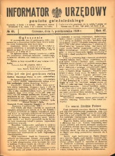 Informator Urzędowy Powiatu Gnieźnieńskiego 1938.10.05 R.87 Nr68