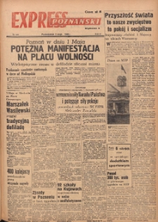 Express Poznański 1949.05.02 Nr830 (119) zawiera Dodatek Specjalny