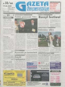 Gazeta Średzka 2000.08.17 Nr33(268)
