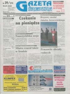 Gazeta Średzka 2000.09.28 Nr39(274)