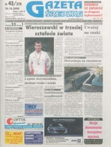 Gazeta Średzka 2000.10.26 Nr43(278)