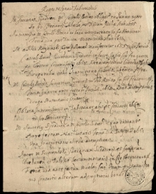 Akta prawno-majątkowe Mikołaja Przerębskiego kasztelana sądeckiego (ok. 1658-1690)