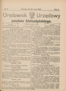 Orędownik Urzędowy Powiatu Wolsztyńskiego: za redakcję odpowiada Starostwo 1924.03.28 R.2 Nr11