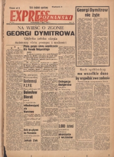 Express Poznański 1949.07.04 Nr892 (181) zawiera Dodatek Sportowy