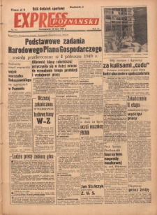 Express Poznański 1949.07.18 Nr906 (195) zawiera Dodatek Sportowy