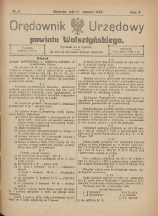 Orędownik Urzędowy Powiatu Wolsztyńskiego: za redakcję odpowiada Starostwo 1925.01.17 R.3 Nr3