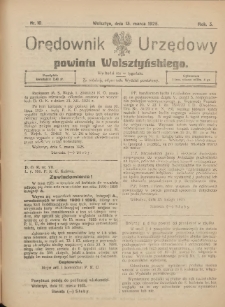 Orędownik Urzędowy Powiatu Wolsztyńskiego: za redakcję odpowiada Starostwo 1925.03.13 R.3 Nr10