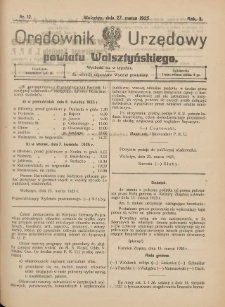 Orędownik Urzędowy Powiatu Wolsztyńskiego: za redakcję odpowiada Starostwo 1925.03.27 R.3 Nr12