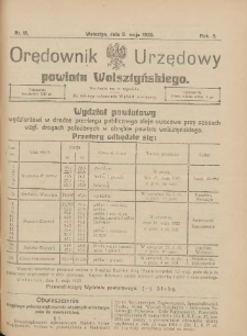 Orędownik Urzędowy Powiatu Wolsztyńskiego: za redakcję odpowiada Starostwo 1925.05.08 R.3 Nr18