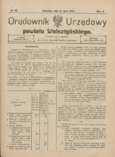 Orędownik Urzędowy Powiatu Wolsztyńskiego: za redakcję odpowiada Starostwo 1925.07.10 R.3 Nr28