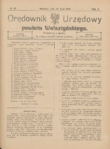 Orędownik Urzędowy Powiatu Wolsztyńskiego: za redakcję odpowiada Starostwo 1925.07.25 R.3 Nr30