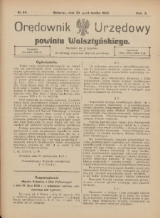 Orędownik Urzędowy Powiatu Wolsztyńskiego: za redakcję odpowiada Starostwo 1925.10.30 R.3 Nr44