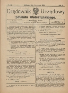 Orędownik Urzędowy Powiatu Wolsztyńskiego: za redakcję odpowiada Starostwo 1925.12.19 R.3 Nr52