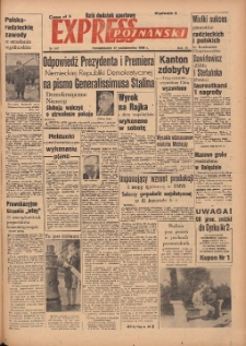 Express Poznański 1949.10.17 Nr997 (286) zawiera Dodatek Sportowy